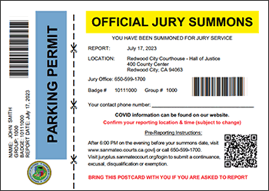 Juror summon